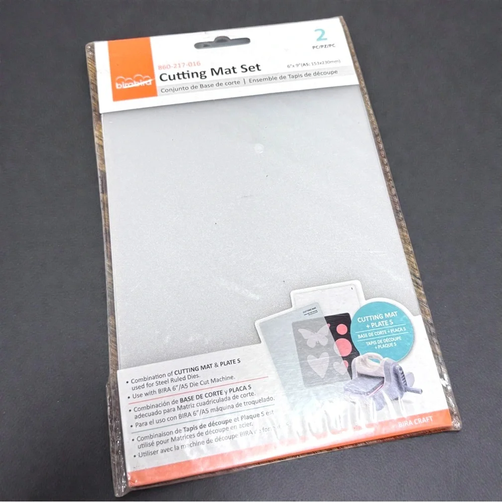 NWT Bira Craft Cutting Mat Set + Plate S for Bira 6” Die Cutting Machine | NWT